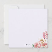 Happy Mother's Day Card Feiertagskarte (Rückseite)