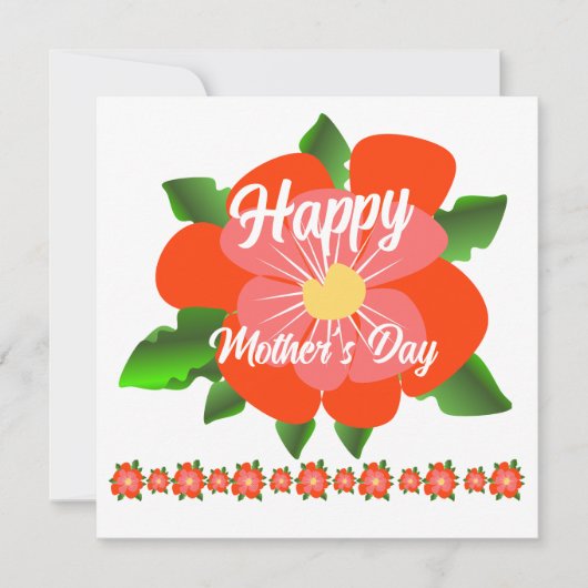 Happy Mother's Day Card Feiertagskarte (Vorderseite)