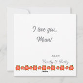 Happy Mother's Day Card Feiertagskarte (Rückseite)