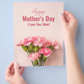 Happy Mother's Day Card Floral Mütter Tagesgeschen Flyer (Hand)