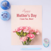 Happy Mother's Day Card Floral Mütter Tagesgeschen Flyer (Einzeln)