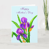 Happy Mother's Day Card Ire Blume Karte (Vorderseite)