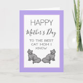 Happy Mother's Day Cat Mama Karte (Vorderseite)