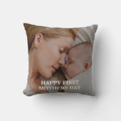 Happy mothers day  Custom photo Throw Pillow Kissen (Vorderseite)