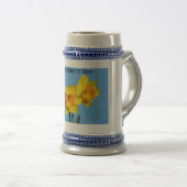 Happy Mother's Day Daffodils BlumenMug Bierglas (VorderseiteRechts)