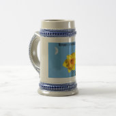 Happy Mother's Day Daffodils BlumenMug Bierglas (Vorderseite Links)