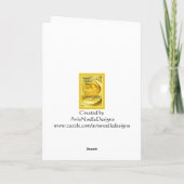 Happy Mother's Day Daughter-Gelbe Rose Karte (Rückseite)