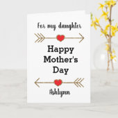 Happy Mother's Day Daughter Karte (Gelbe Blume)