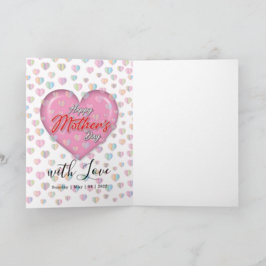 Happy Mothers Day Design Einladung (Innenseite)