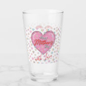 Happy Mothers Day Design Glas (Rückseite)