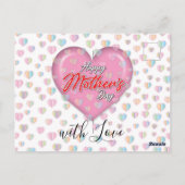 Happy Mothers Day Design Postkarte (Rückseite)