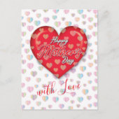 Happy Mothers Day Design Postkarte (Vorderseite)