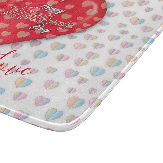 Happy Mothers Day Design Schneidebrett (Ecke)