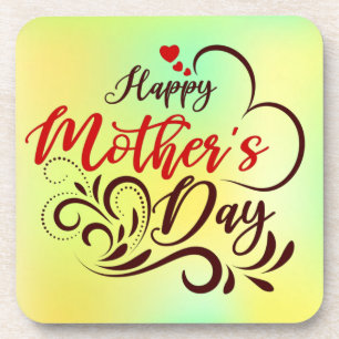 Happy Mother's Day Elegant Design-23331 Getränkeuntersetzer