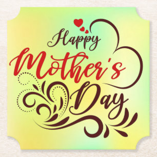 Happy Mother's Day Elegant Design-23331 Untersetzer