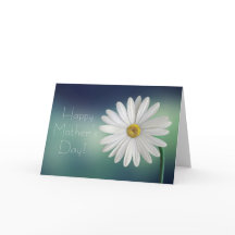 Happy Mother's Day Elegant Floral White Daisy Card