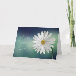 Happy Mother's Day Elegant Floral White Daisy Card Karte