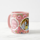 Happy Mother's Day Elegant Modernes Foto Tasse (Vorderseite Links)