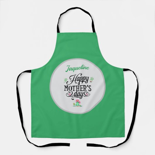 Happy Mother's Day Elegante Frogs Personalisiert Schürze (Vorderseite)
