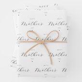 Happy Mother's Day Elegante Script Typografie Geschenkpapier Set (Beispiel)