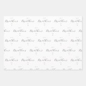 Happy Mother's Day Elegante Script Typografie Geschenkpapier Set (Vorderseite)