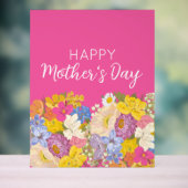 Happy Mother's Day Floral Blooms  Acrylschild (Neutral)