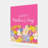 Happy Mother's Day Floral Blooms  Acrylschild (Winkel)