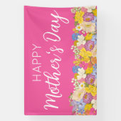 Happy Mother's Day Floral Blooms  Banner (Vertikal)