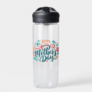 Happy Mother's Day Floral Design-63754 Trinkflasche