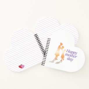 Happy Mother's Day Floral Typografie Notizblock