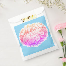 Happy Mother's Day floral wreath glue party Geschenktütchen