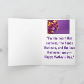 Happy Mother's Day Folded Greeting Card Karte