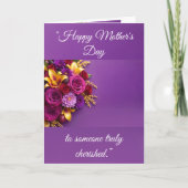 Happy Mother's Day Folded Greeting Card Karte (Vorderseite)