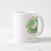 Happy Mother's Day Foto Aquarell Rose Jumbo-Tasse (Vorderseite Rechts)