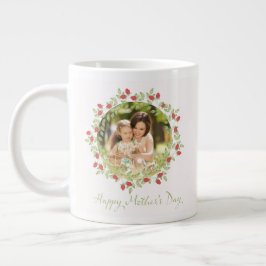 Happy Mother's Day Foto Aquarell Rose Jumbo-Tasse
