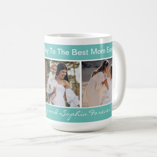 Happy Mother's Day Foto Kaffee Tasse (VorderseiteRechts)