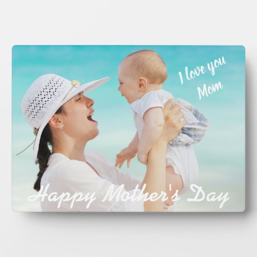 Happy Mother's Day Foto Tabletop Easel Fotoplatte (Vorderseite)