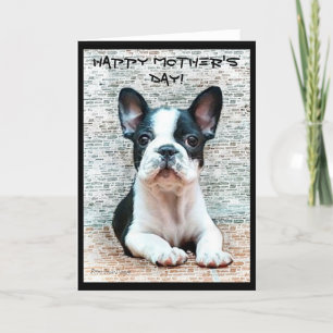 Happy Mother's Day French Bulldog greeting card Karte