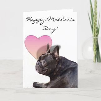 Happy Mother's day French Bulldog Grußkarte Karte