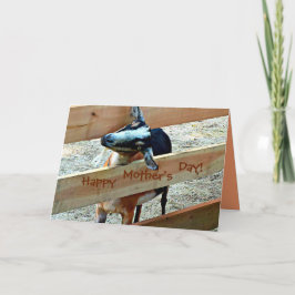 Happy Mother's Day from Adorable Kid (Ziege) Karte