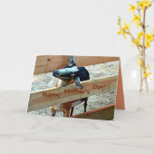 Happy Mother's Day from Adorable Kid (Ziege) Karte (Gelbe Blume)