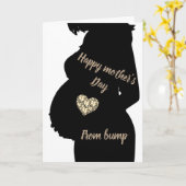 Happy Mother's Day from bump Karte (Gelbe Blume)