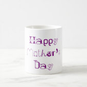 Happy Mother's Day Funny Typografy Tasse (Mittel)
