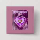 Happy Mothers Day Gift Button (Vorderseite)
