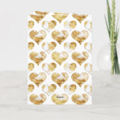 Happy Mother's Day Gold Flower Karte (Rückseite)