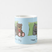Happy Mother's Day Gray Cat Kaffeetasse (Mittel)