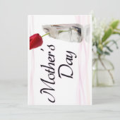 Happy Mother's Day Greeting Card Feiertagskarte (Stehend Vorderseite)