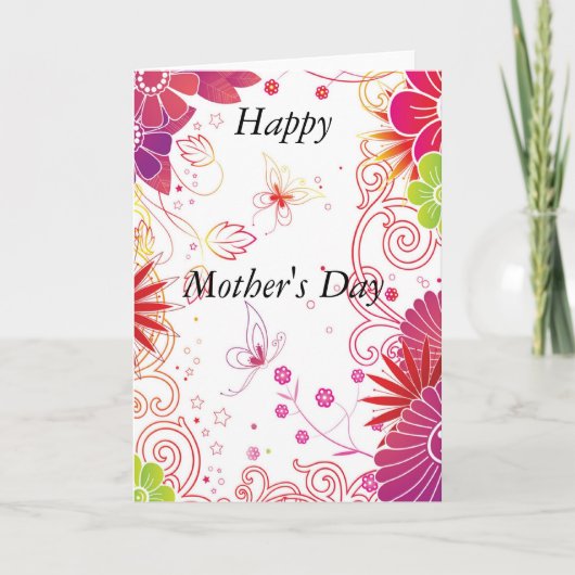 Happy Mother's Day Greeting Card Karte (Vorderseite)