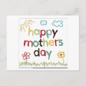 Happy Mother's Day Greeting Card Postkarte (Vorderseite)