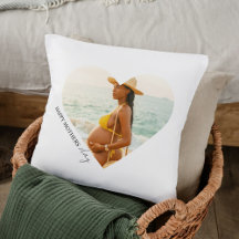 Happy Mother's Day Heart Foto Pillow | Benutzerdef